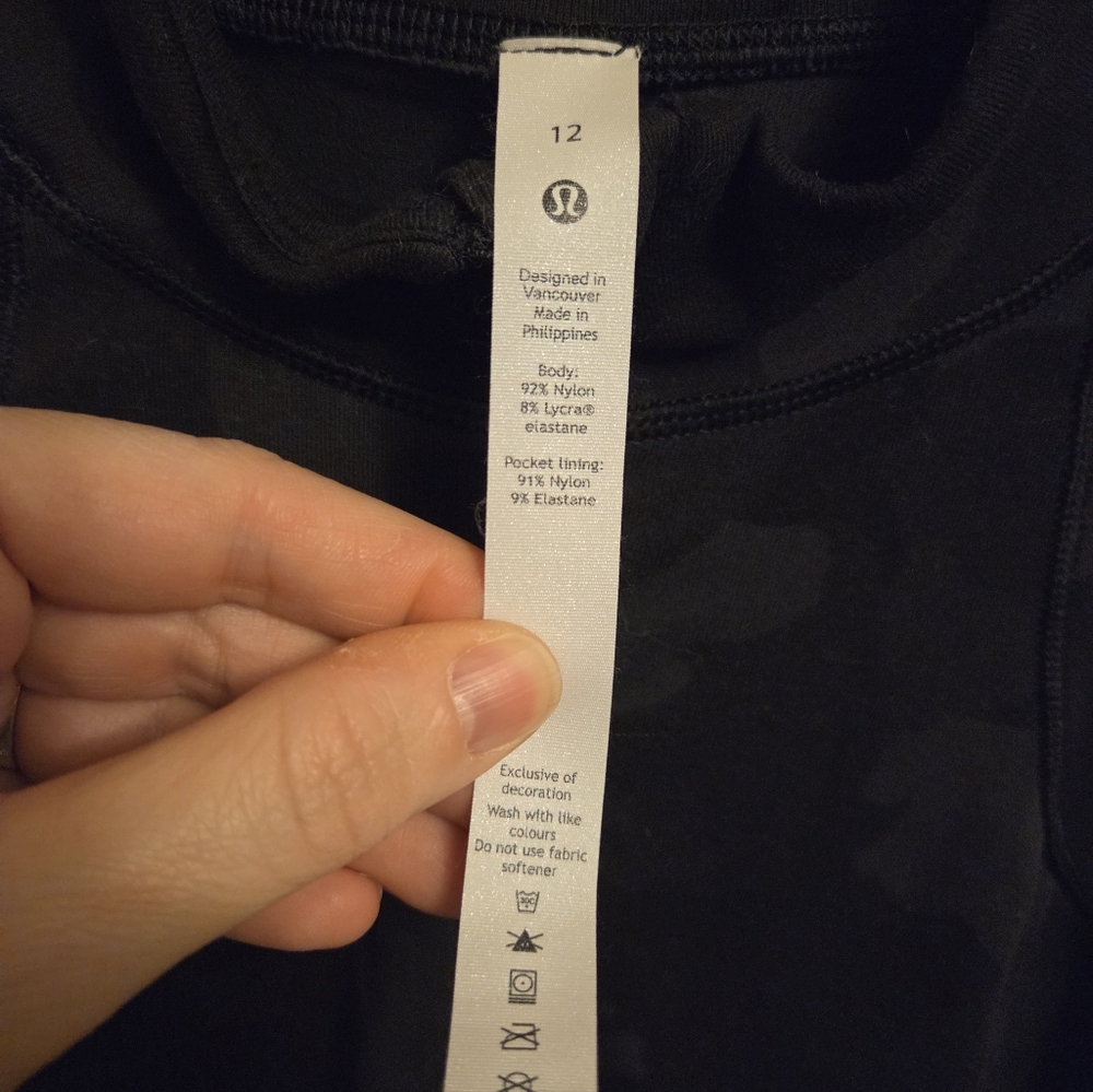 Lululemon Quarter-Zip Long Sleeve Running Top Size 12 Women's - Picture 3 of 7